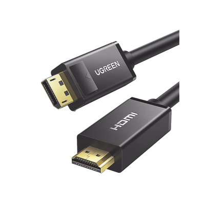 Cable DP Macho a HDMI Macho /  Longitud 3m /  Soporta 4K@30Hz /  Soporta 3D /  Cobre Estañado 28AWG /  Blindaje interno múltiple /  Transmisión Unidireccional /  Botón de Liberación /  Chip de Última Generación - TiendaClic.mx