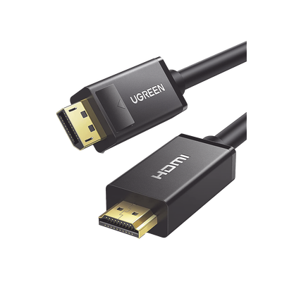 Cable DP Macho a HDMI Macho /  Longitud 3m /  Soporta 4K@30Hz /  Soporta 3D /  Cobre Estañado 28AWG /  Blindaje interno múltiple /  Transmisión Unidireccional /  Botón de Liberación /  Chip de Última Generación - TiendaClic.mx