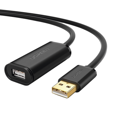 Cable de Extensión Activo USB 2.0 /  10 Metros /  Macho-Hembra /  Booster individual FE1.1S incorporado /  Velocidad de hasta 480 Mbps /  Ideal para impresoras,  consolas ,  Webcam,  etc. - TiendaClic.mx