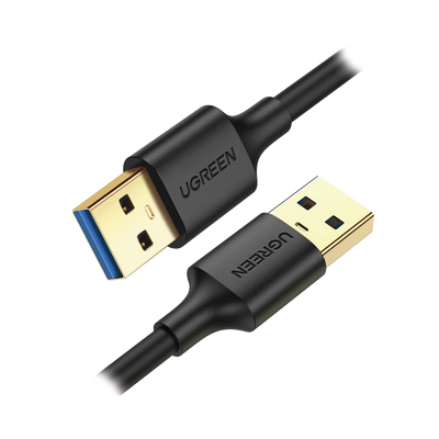Cable USB-A 3.0 a  USB-A 3.0 /  2 Metros /  Macho a Macho /  Conector Niquelado /  Núcleo de Cobre Estañado /  Blindaje Múltiple /  Velocidad 5Gbps /  No Requiere Controlador /  Compatible con USB2.0 Y USB 1.1 - TiendaClic.mx