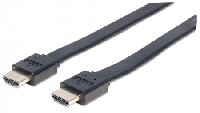 CABLE HDMI PLANO MANHATTAN 1.0M ETHERNET 3D 4K M-M VELOCIDAD 2.0 - TiendaClic.mx