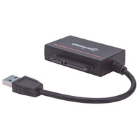 CONECTOR MACHO USB-A A MACHO SATA 2.5 Y CFAST 2.0,  TASA DE TRANSFERENCIA DE DATOS DE 5 GBPS,  COLOR NEGRO - TiendaClic.mx