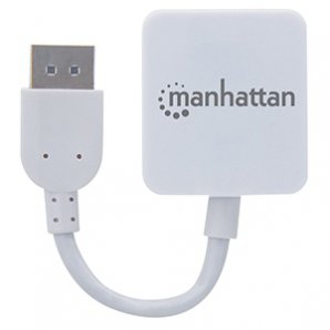 Manhattan CONVERTIDOR VIDEO HDMI H A DISPLAYPORT M 4K,  CON CABLE,  BLANCO - TiendaClic.mx