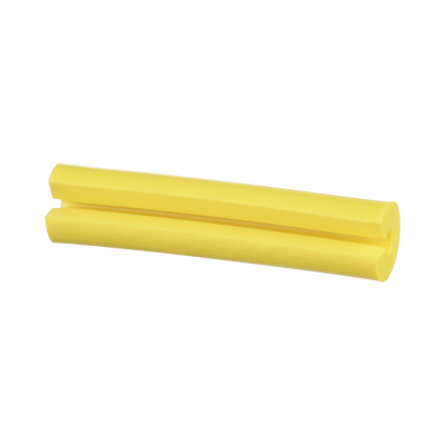 Manguito Porta Etiquetas de Identificación,  Para Fibra Simplex de 2 mm,  1 in de Largo,  Color Amarillo,  Paquete de 100pz    - TiendaClic.mx