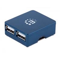 HUB USB 2.0 4 PUERTOS MANHATTAN MICRO - TiendaClic.mx