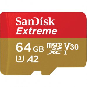 MEMORIA FLASH SANDISK EXTREME 64GB MICROSDXC,  C/ ADAPTADOR - TiendaClic.mx