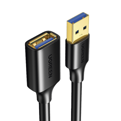 Cable Extensor USB 3.0 /  3 Metros /  Macho-Hembra /  5 Gbps /  Ultra Durabilidad /  Núcleo de cobre estañado 28/ 22 AWG /  Blindaje interior múltiple /  Ideal para teclado,  mouse ,  etc. - TiendaClic.mx