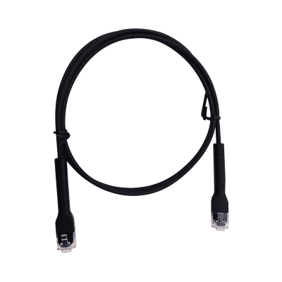 Cable de Parcheo Ultra Slim Con RJ45 Flexible UTP Cat6 - 1 m Negro Diámetro Reducido - TiendaClic.mx
