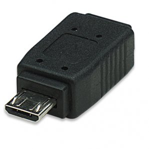 ADAPTADOR USB MANHATTAN MINI B HEMBRA - MICRO B MACHO 322492 - TiendaClic.mx