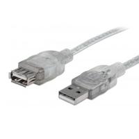 CABLE USB, MANHATTAN, 336314,  V2.0 EXT. 1.8M PLATA - TiendaClic.mx