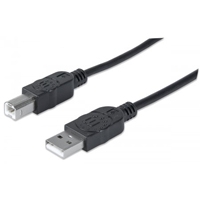 CABLE MANHATTAN USB DE ALTA VELOCIDAD 2.0 A MACHO / B MACHO DE 5 MTS - TiendaClic.mx