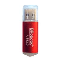 LECTOR BROBOTIX DE TARJETA MICRO SD - USB-A V2.0,  METALICO,  ROJO - TiendaClic.mx