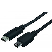 CABLE USB-C A MINI B DE 1.0M . - TiendaClic.mx