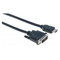 CABLE HDMI, MANHATTAN, 372510,  - DVI-D M-M  3.0M - TiendaClic.mx
