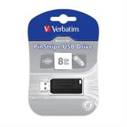 MEMORIA 8 GB VERBATIM STOREN GO PINTSTRIPE BLACK USB DRIVE - TiendaClic.mx