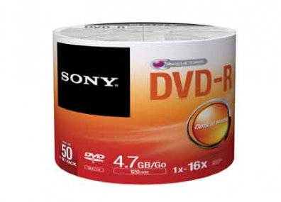 DVD-R SONY 4.7GB BULK C/ 50 - TiendaClic.mx