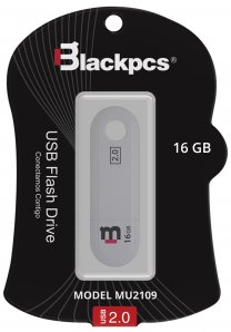 MEMORIA FLASH USB BLACKPCS 2109 16GB BLANCO PLASTICO (MU2109W-16) - TiendaClic.mx