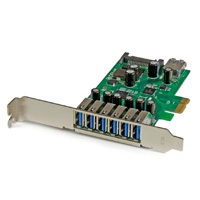 TARJETA PCI EXPRESS DE 7 PUERTOS USB 3.0 CON PERFIL BAJO O COMPLETO - STARTECH.COM MOD. PEXUSB3S7 - TiendaClic.mx