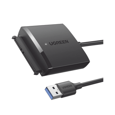 Adaptador USB 3.0 a SATA III /  Compatible con Disco Duro HDD y SSD de 2.5" y 3.5" de hasta 12 TB/  Velocidad USB 3.0 de hasta 5 Gbps /  Alta Velocidad con UASP & TRIM /  No requiere Driver /  Cable de 50 cm - TiendaClic.mx