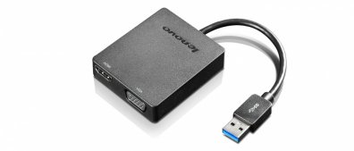 LENOVO ADAPTADOR USB 3.0 UNIVERSAL,  VGA/ HDMI  - TiendaClic.mx