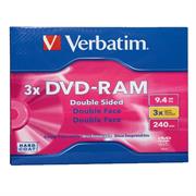DVD-RAM VERBATIM 9.4GB 3X DOUBLE-SIDED TYPE4 C/ 1 CARTUCHO DS - TiendaClic.mx