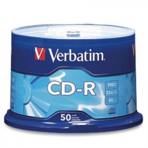 CD-R VERBATIM 80MIN 700MB 52X TORRE C/ 50 PZAS BULK - TiendaClic.mx