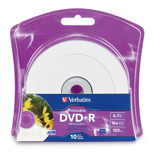 DVD R 16X 4.7GB 120MIN GRABABLE IMPRIMIBLE BLANCO 10 PZAS BLISTER - TiendaClic.mx