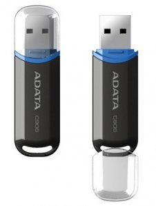 ADATA  MEMORIA FLASH C906 16GB USB 2.0 NEGRA  - TiendaClic.mx