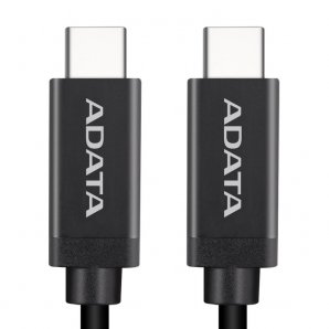 CABLE ADATA USB-C A USB-C 3.1 1M NEGRO (ACC3G1AL-100CM-CBK) - TiendaClic.mx