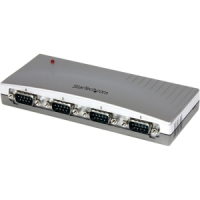 ADAPTADOR HUB CONCENTRADOR USB A 4 PUERTOS SERIALES RS232 DB9 - TiendaClic.mx