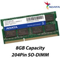 MEMORIA ADATA SODIMM DDR3L 8GB PC3L-12800 1600MHZ CL11 204PIN 1.35V LAPTOP/ AIO/ MINI PCS (ADDS1600W8G11-S) - TiendaClic.mx