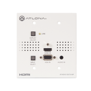 Transmisor HDBaseT de placa de pared para HDMI y VGA - TiendaClic.mx