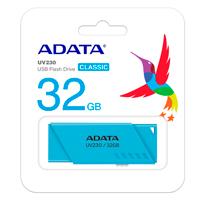 MEMORIA ADATA 32GB USB 2.0 UV230 AZUL - TiendaClic.mx