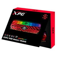 MEMORIA ADATA UDIMM DDR4 16GB PC4-25600 3200MHZ CL16 1.35V XPG SPECTRIX D41 RGB ROJO CON DISIPADOR PC/ GAMER/ ALTO RENDIMIENTO - TiendaClic.mx