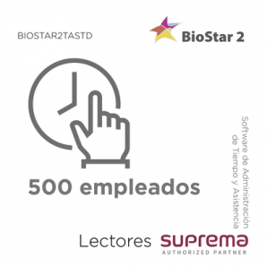 Software de Administración de Tiempo y Asistencia para 500 empleados,    para Lectores SUPREMA - TiendaClic.mx