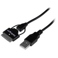 CABLE USB 65CM COMBO CARGADOR MICRO USB SAMSUNG GALAXY TAB - TiendaClic.mx