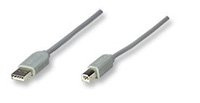 CABLE USB 1.1 MANHATTAN A-B 4.5 MTS GRIS - TiendaClic.mx