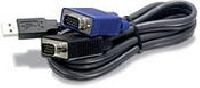CABLE TRENDNET TK-CU06 PARA KVM USB/ VGA KVM 6 PIES (1.83 MTS) - TiendaClic.mx