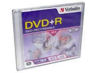 DVD+R VERBATIM 95059 16X 4.7 GB CAJA C/ 1 PZA - TiendaClic.mx