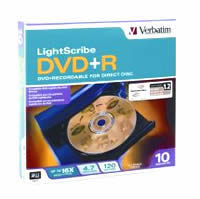 CD DVD+R VIRGEN LIGHT SCRIBE VERBATIM CAJA 10 PZAS - TiendaClic.mx