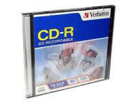 CD-R VERBATIM 80MIN 700MB 52X CAJA DELGADA C/ 1 PZA - TiendaClic.mx