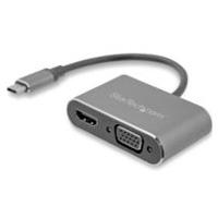 ADAPTADOR USB-C A VGA Y HDMI - 2EN1 - 4K 30HZ - GRIS ESPACIAL - ADAPTADOR DE VIDEO EXTERNO USB TIPO C - STARTECH.COM MOD. CDP2HDVGA - TiendaClic.mx