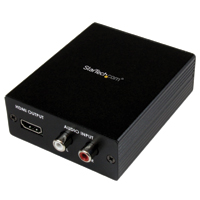 CONVERTIDOR ADAPTADOR VGA VIDEO COMPONENTES A HDMI CON AUDIO - TiendaClic.mx