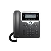 TELEFONO CISCO IP SERIE 7800 COMPATIBLE CON 4 LINEAS,  POE,  CON PANTALLA EN ESCALA DE GRISES DE ALTA RESOLUCIÓN DE 3, 5 (396X162) CON PUERTO RJ-9 FUENTE NO INCLUIDA - TiendaClic.mx