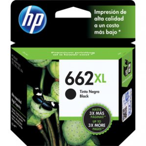 CARTUCHO DE TINTA HP 662 XL NEGRO ALTO RENDIMIENTO HASTA 360 PAGINAS CZ105AL - TiendaClic.mx