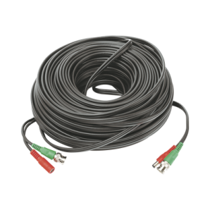 Cable Coaxial armado con conector BNC y Alimentación,  longitud de 40m,  Optimizado para HD ( TurboHD,  HD-SDI,  AHD ) - TiendaClic.mx