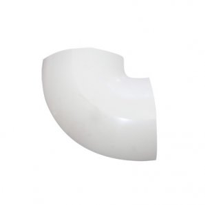 Sección en "L" color blanco de PVC auto extinguible,   para canaleta DMC4FT (9430-02001) - TiendaClic.mx