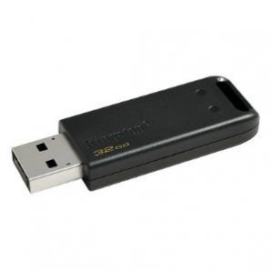 MEMORIA KINGSTON 32GB USB 2.0 ALTA VELOCIDAD /  DATATRAVELER 20 NEGRO - TiendaClic.mx