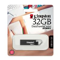MEMORIA KINGSTON 32GB USB 3.1 DATATRAVELER MINI DTMRX GRIS - TiendaClic.mx