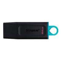MEMORIA KINGSTON 64GB USB 3.2 ALTA VELOCIDAD /  DATATRAVELER EXODIA NEGRO (DTX/ 64G) - TiendaClic.mx